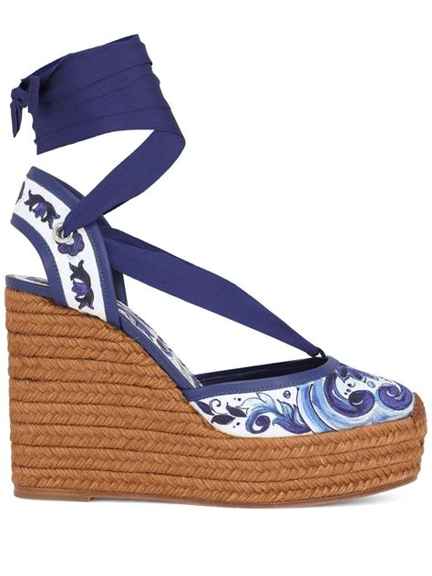 espadrilles majolica dolce gabbana